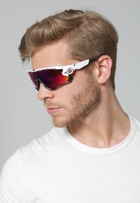 Oakley JAWBREAKER - Occhiali sportivi - polished white/prizm road