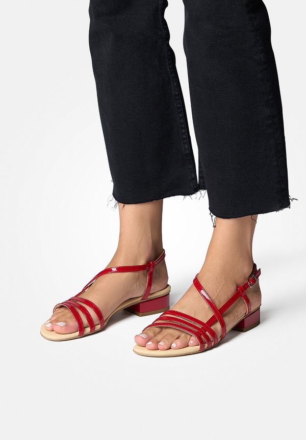 Riemensandalette - softlack lipstick 157