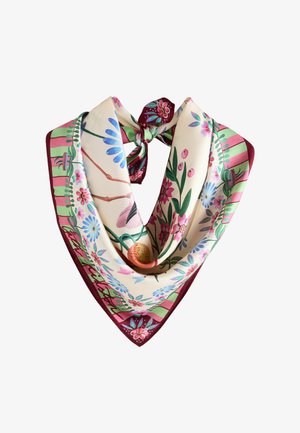 Cath Kidston, Headscarf - ecru flamingo print