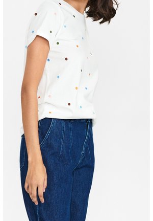 T-shirt med print - white