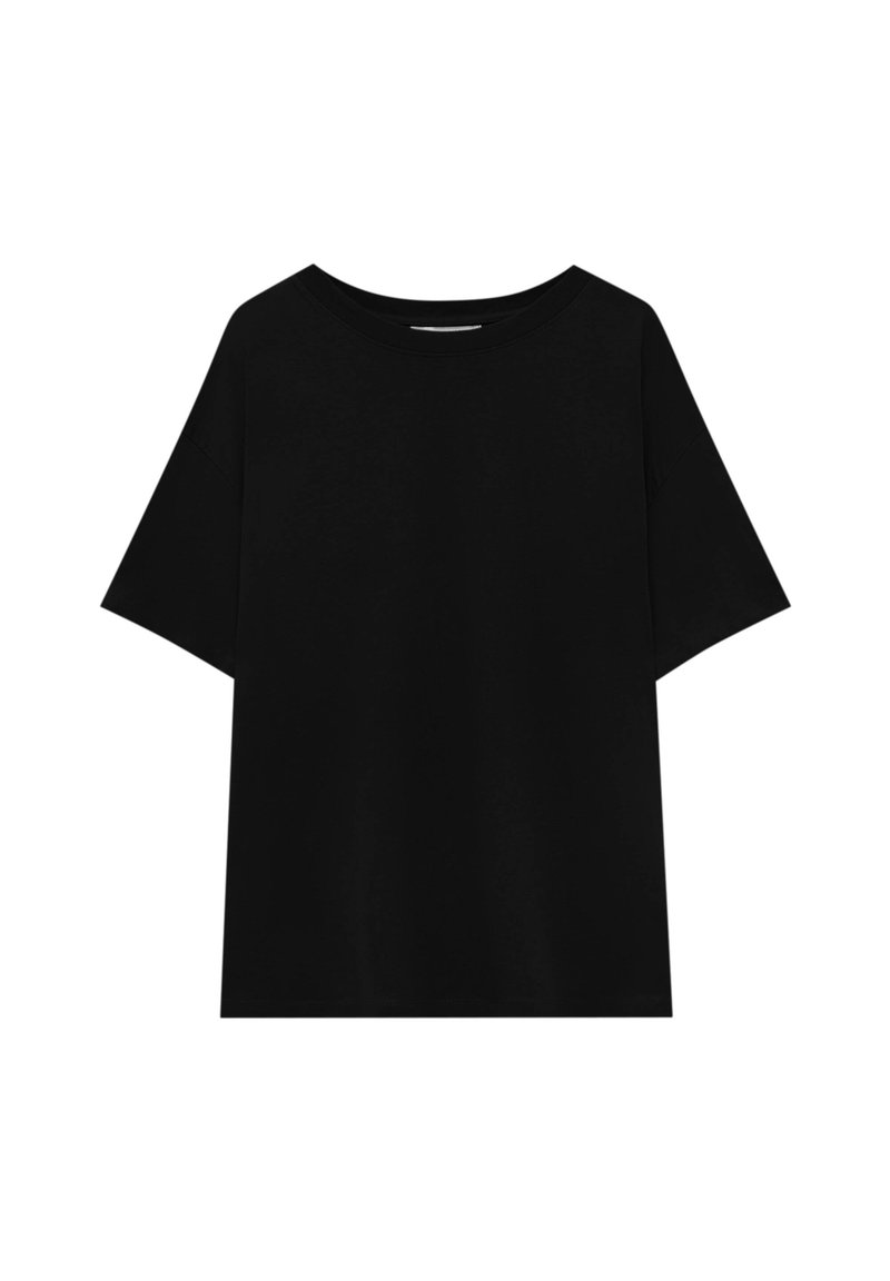 PULL&BEAR T-shirt basic zwart PULL&BEAR T-shirt basic zwart