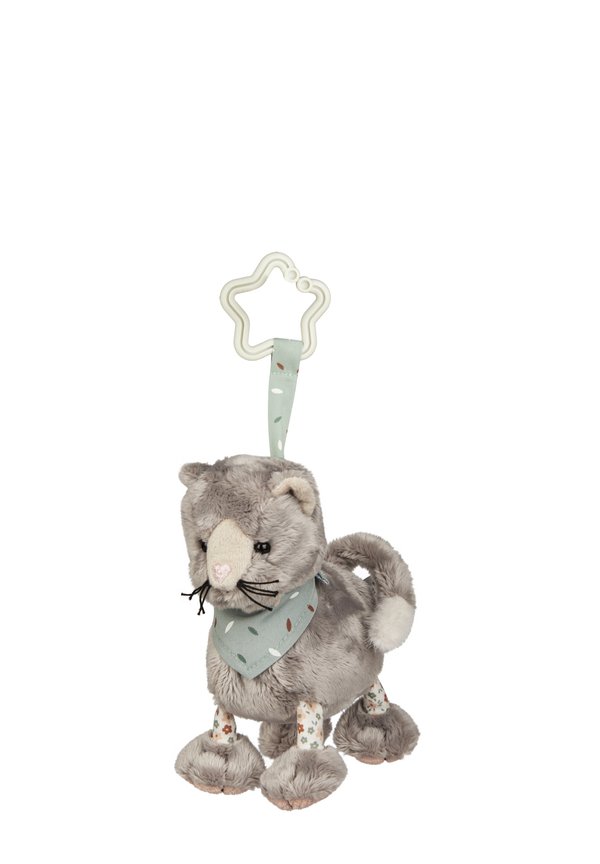 HÄNGER KATZE - Baby-Spielzeug - graufarbig
