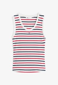 Unselected, white red navy stripe