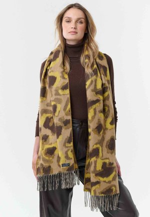 FRAAS, ABSTRACT LEO PRINT CASHMINK - Scarf - ginger root