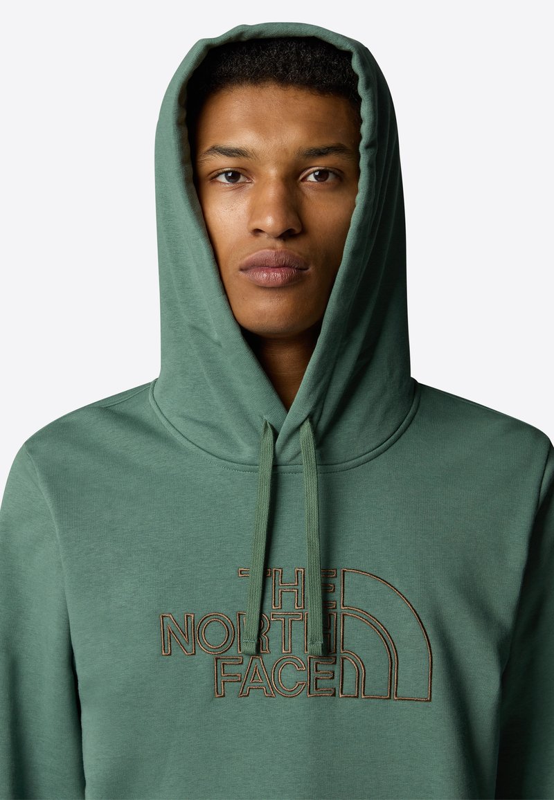 Pull à Capuche Eddie Bauer Vert - Taille L - Légère Décoloration Sur Le Devant - Occasion Très Bon état