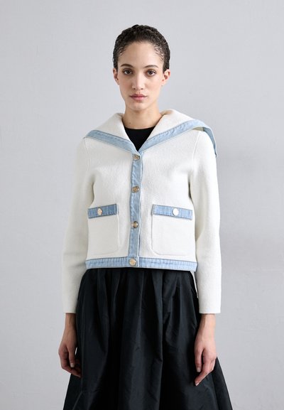 Maje MIRSALCOLLAR - Summer jacket - ecru