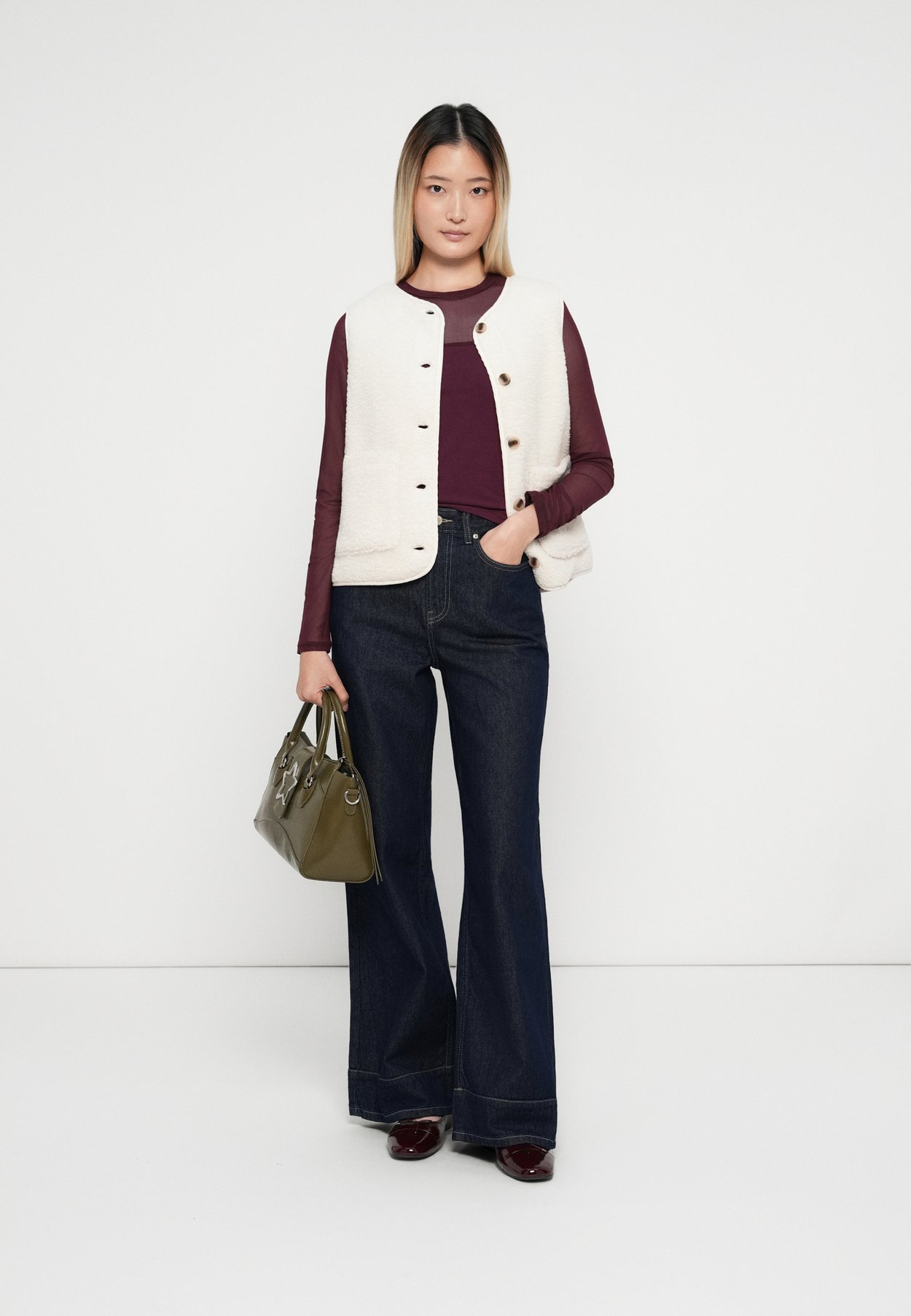 Wide-fit ONLLINEA High waist Wide Leg Fit
