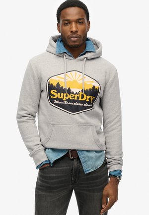 Superdry SUN TAB - Sweat à capuche - grey marl