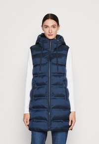 TOM TAILOR LONG LIGHTWEIGHT VEST - Vesta - sky captain blue