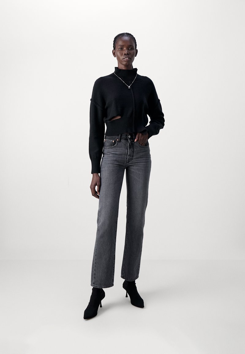 MM6 Maison Margiela PANTS - Straight leg jeans - grey/black/black 