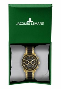 Jacques Lemans LITHIUM-IONEN AKKU - Kronografklockor - schwarz- und goldfarben
