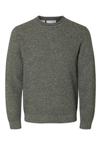 SLHROSS STRUCTURE CREW NECK - Maglione - black