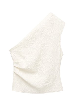 PULL&BEAR TEXTURED ASYMMETRIC - Blúzka - beige