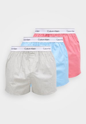 ICON COTTON STRETCH 3 PACK - Boksershorts - brilliant pink/gulf blue/grey heather
