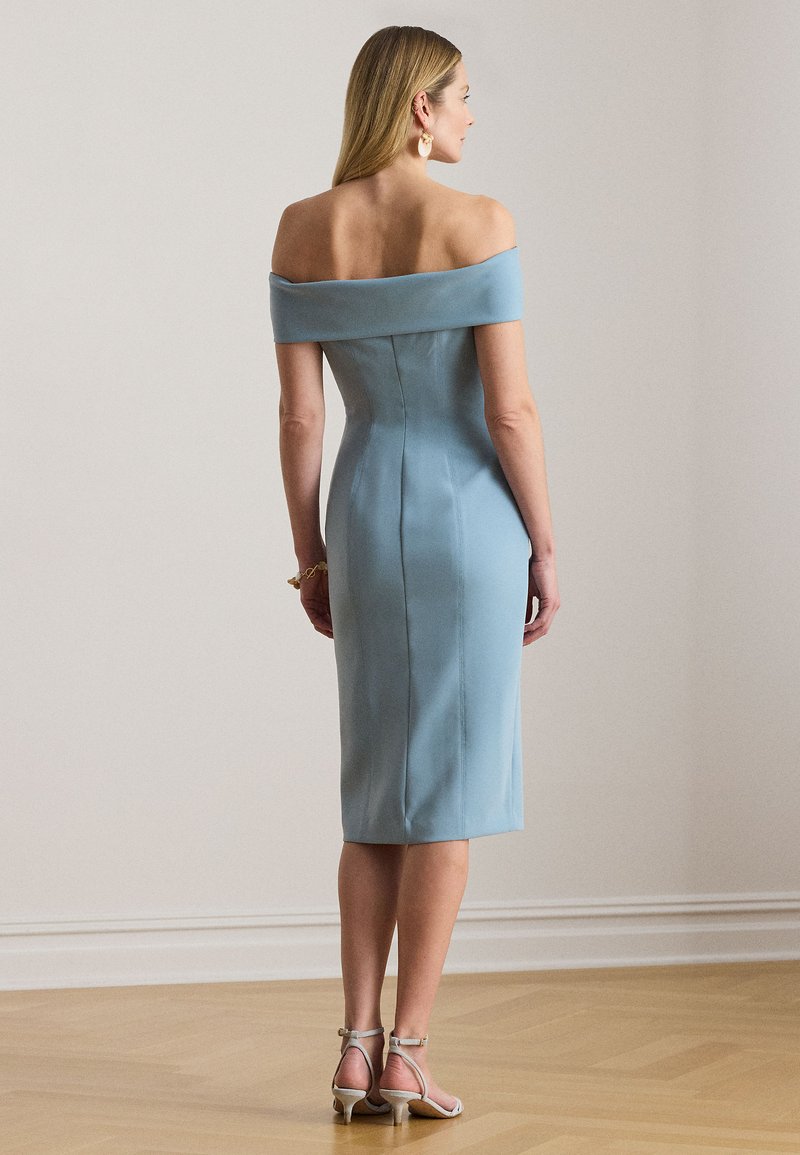 lauren ralph lauren crepe off-the-shoulder dress Lauren Ralph Lauren Crepe Off-the-Shoulder