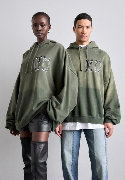 032c SPLICED BUBBLE HOODIE UNISEX - Huppari - faded olive drab