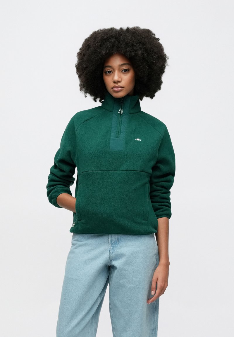 Schott ZIPPE SHERPA POLAIRE SWWARD2 Vert - Vêtements Sweats Homme 81,00