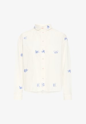 ICHI, IHEIRA SH - Blusa - cloud dancer w blue