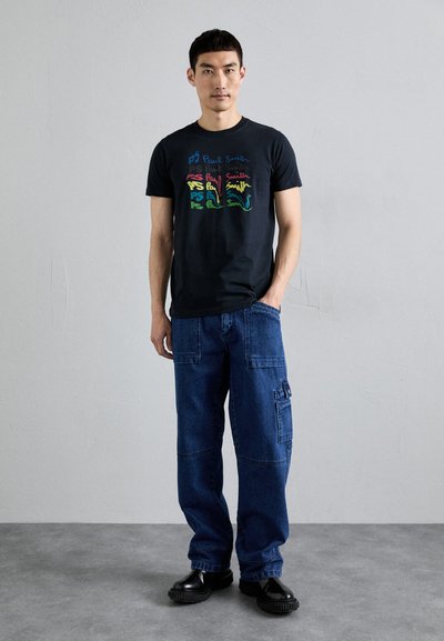 PS Paul Smith MENS SLIM FIT - Print T-shirt - blues