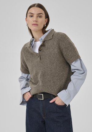 My Essential Wardrobe PALOMA - Polo shirt - brown melange