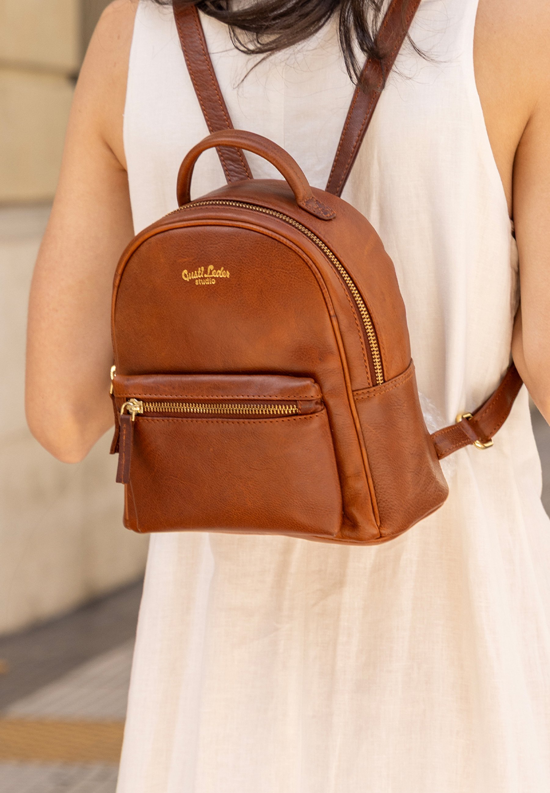 Gusti Leder Rucksack Klein Damen Leder Wendy Leather Backpack At – Gusti  Leder