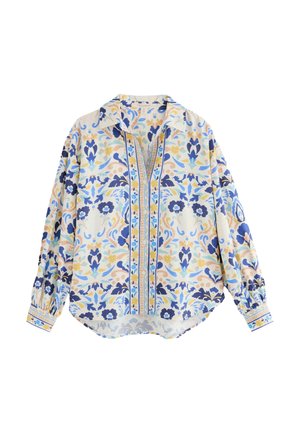 Laura Ashley, REGULAR FIT - WAXTON PRINT COORD BUTTON UP BLOUSE . - Button-down blouse - blue