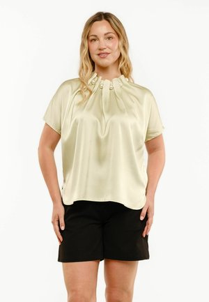 Liberté Essentiel, PIP SS PEARL BLOUSE - Blúz - mint