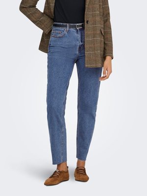 ONLY, ONLEMILY LIFE RAW - Straight leg jeans - dark blue denim