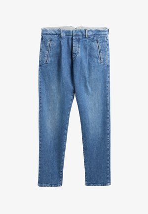 Slowear, TAPERED FIT STRETCH DENIM TROUSERS - INCOTEX BLUE DIVISION - Jeans Tapered Fit - dark blue