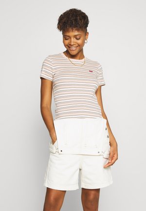 BABY TEE - T-shirt print - beige/white