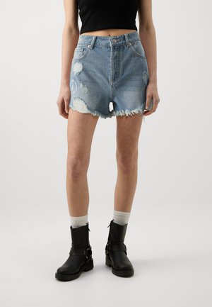 ONLZUMA  - Denim shorts - medium blue denim