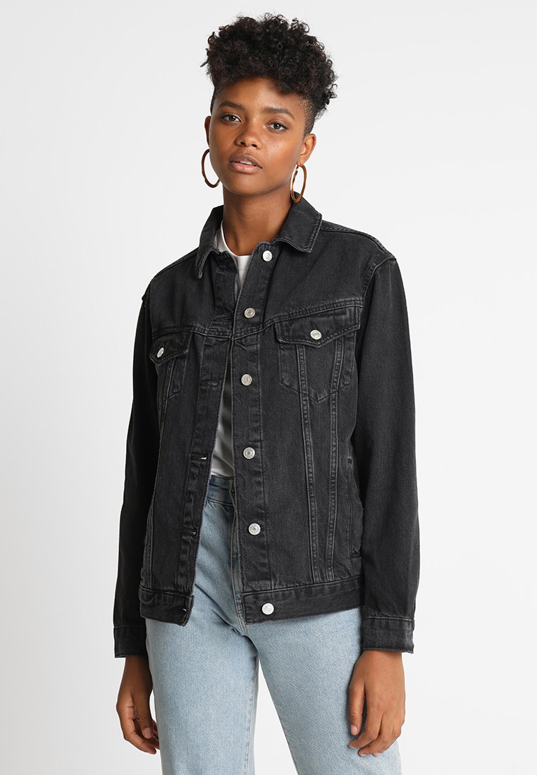 Topshop SEAM Jeansjacka washed black Zalando.se Topshop SEAM Jeansjacka washed black Zalando.se