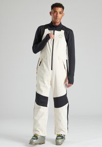 South Beach - SOUTH BEACH MENS SKI WHITE SKI BIB TROUSERS - Pantalones de esquí - white Imagen en miniatura 1