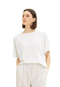 TOM TAILOR T-shirt basique - whisper white/écru