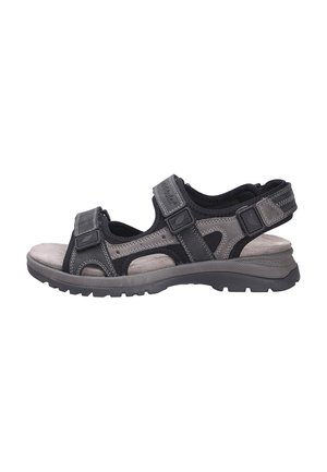 Walking sandals - schwarzasphalt