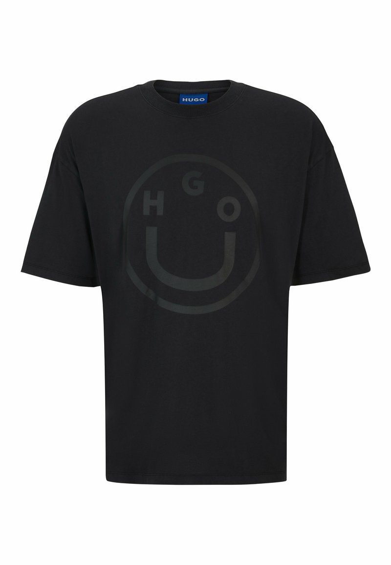 HUGO T-shirt print zwart
