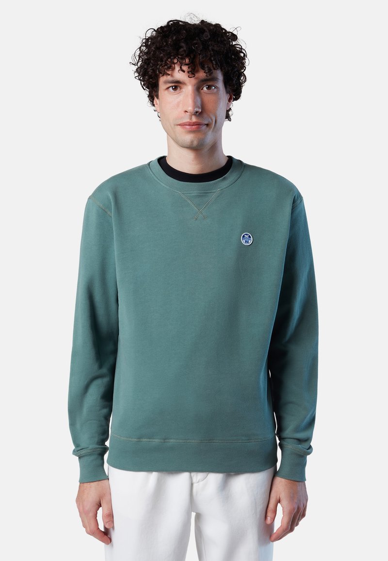 North Sails CREWNECK W LOGO - Sweater - grün/groen - Zalando.be