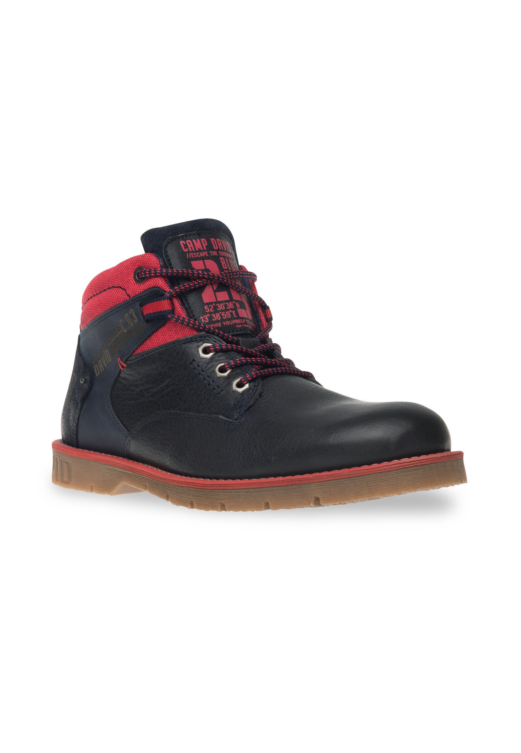 Herren WORKER LEDER MIT LOGO-DESIGN - Schnürstiefelette Herren WORKER LEDER MIT LOGO-DESIGN - Schnürstiefelette