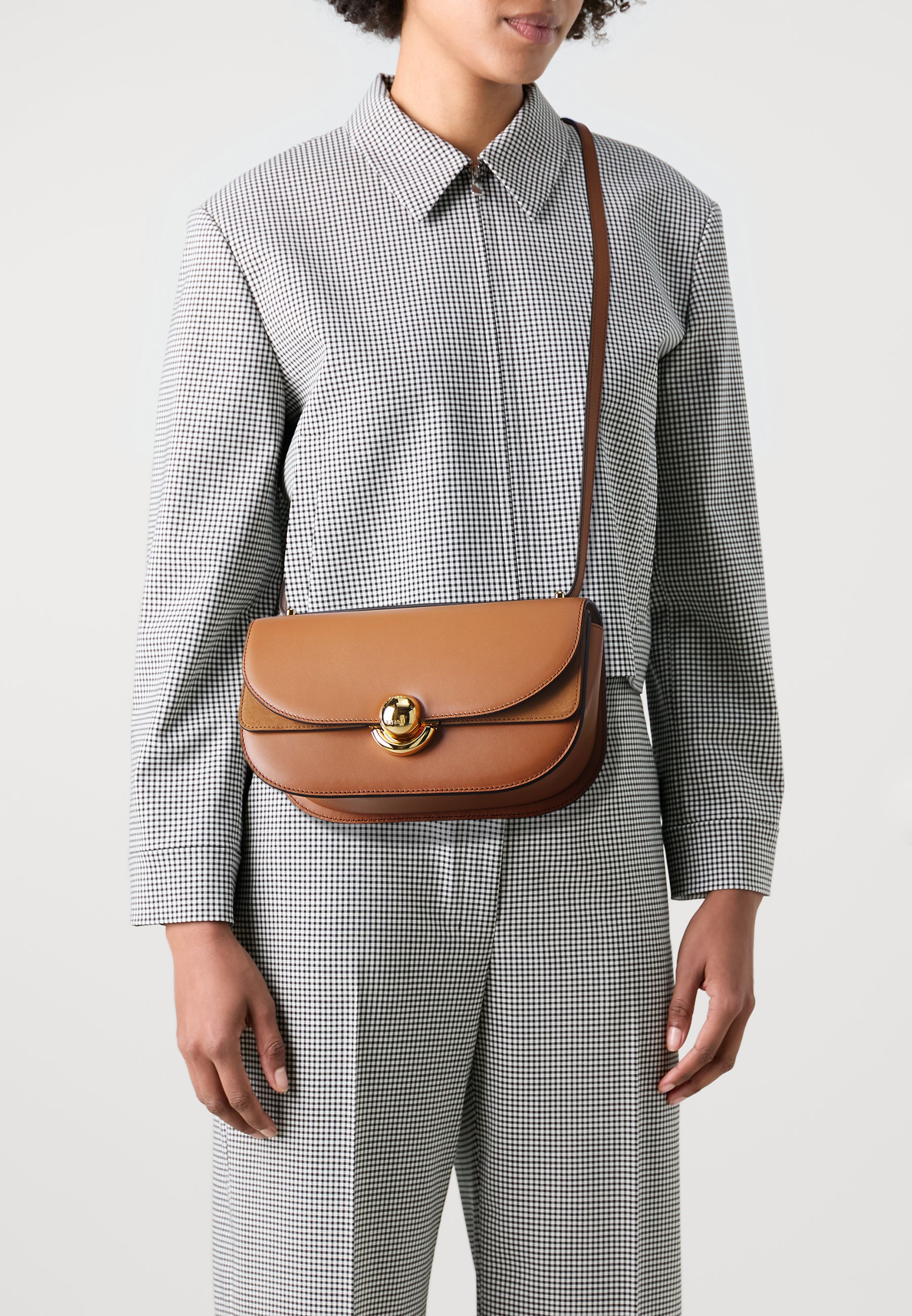 Borsa Furla D-light Saffiano Marrone Talpa – Made In Italy, Nuova Con Etichette - Foto 3