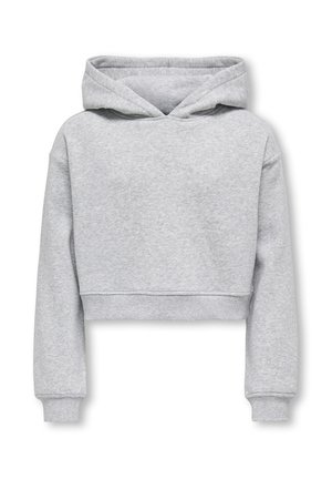 ONLY GIRLS, KOGSWEAT Sweat - Hættetrøje - light grey melange