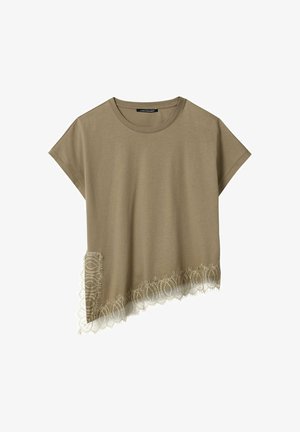 Luisa Cerano, LUISA CERANO LINGERIE-SHIRT - T-Shirt print - salbei