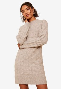 Friends Like These REGULAR FIT  - Pletené šaty - camel
