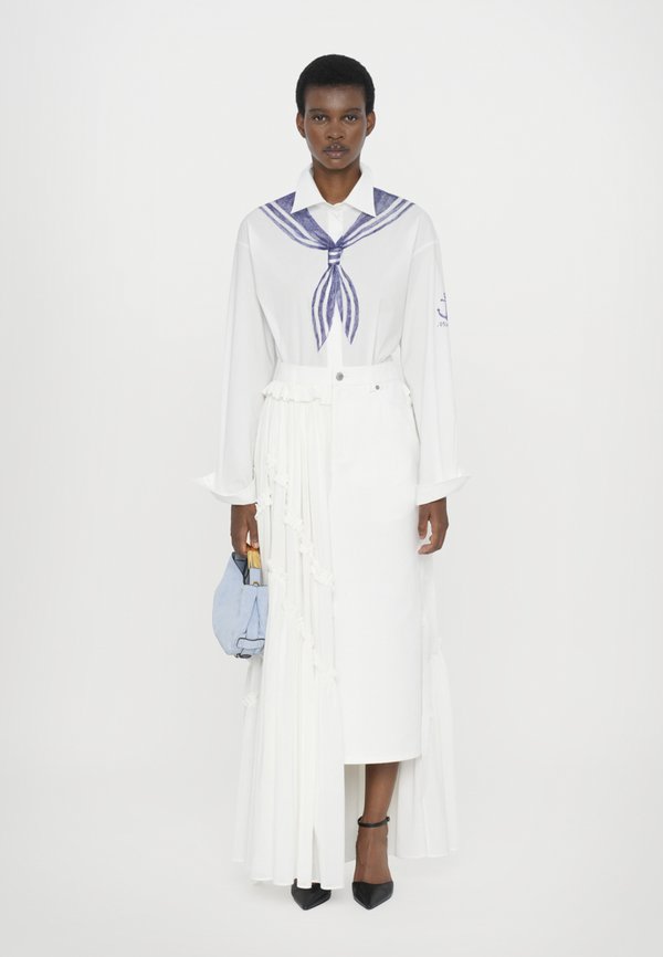 Maxi skirt - fantasia bianco3