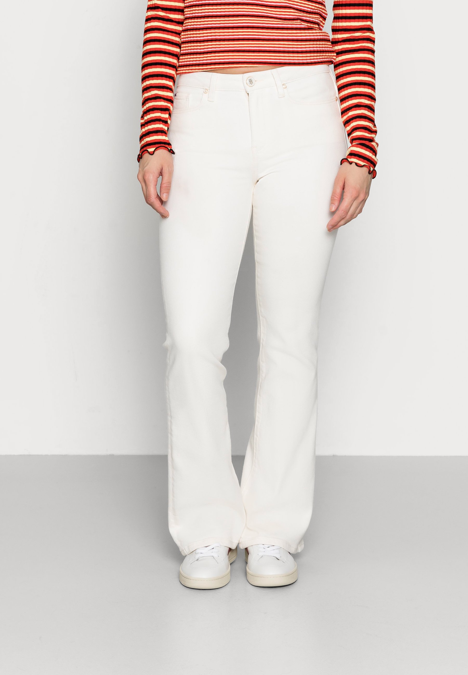 Tommy Hilfiger Flared Jeans - white/white denim - Zalando.ie