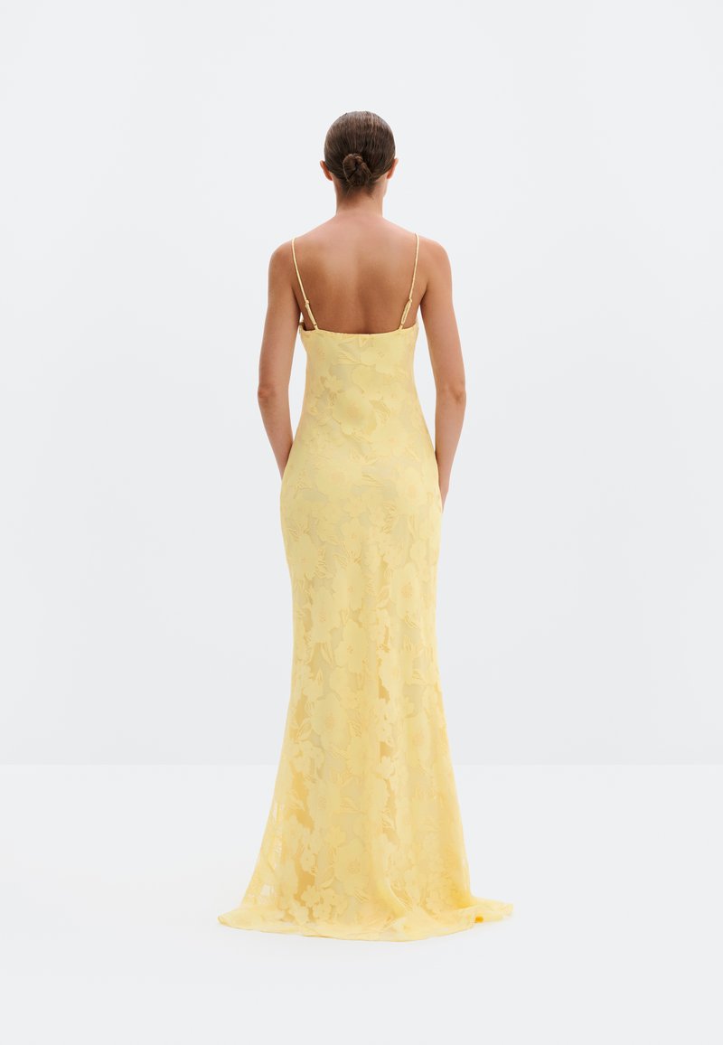 princess polly baby blue dress Women's Summer French Yellow Satin Dress Sexy Backless Long Skirt  Asymmetric Sling Dress Slim
