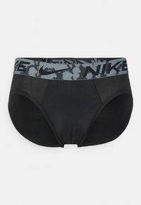 Nike Underwear HIP BRIEF 3 PACK - Cuecas - black/marina/grey/mystic hibiscus