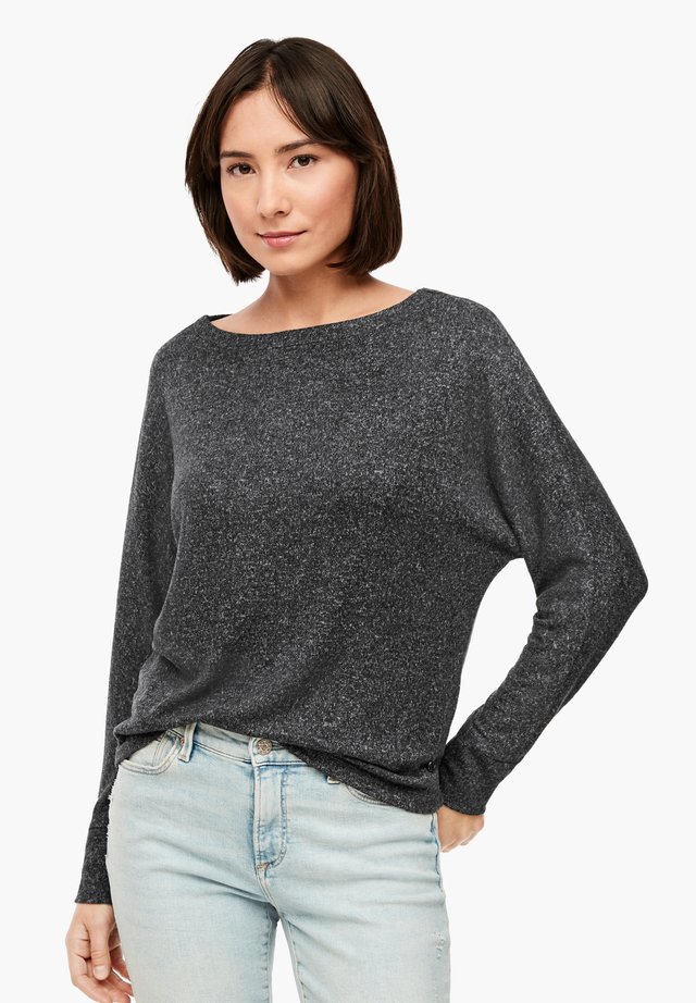 s.Oliver RED Label Damen Langarmshirt mit H/äkelspitze