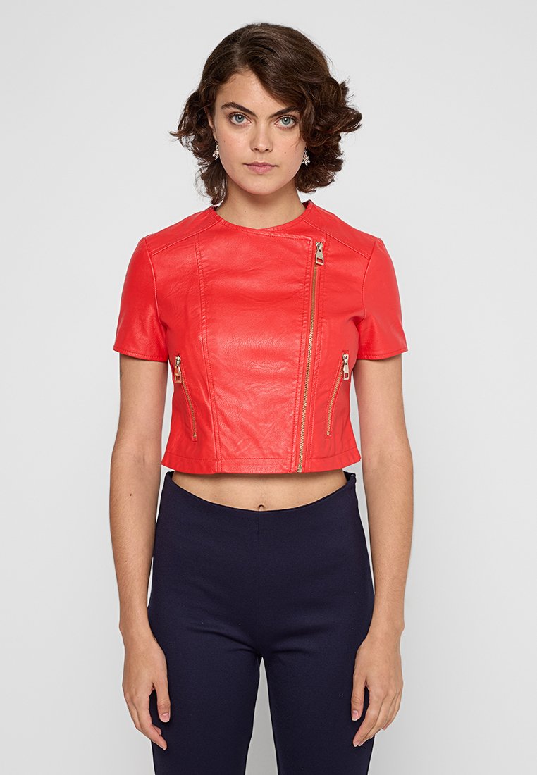 Gaudi Imitatieleren jas rood Gaudi Imitatieleren jas rood