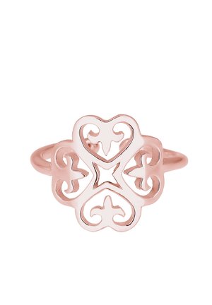 ORNAMENT FLOWER HEART - Ringe - rose gold-coloured