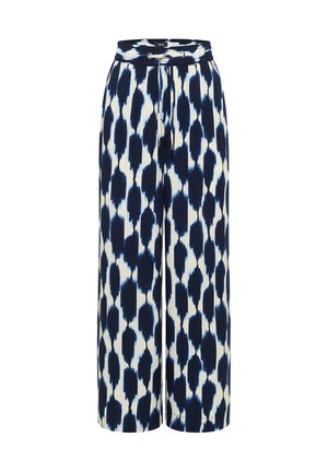 Cecil, HIGH WAIST WIDE LEG HOSE IM LOOSE FIT - Pantalones - urban dark blue